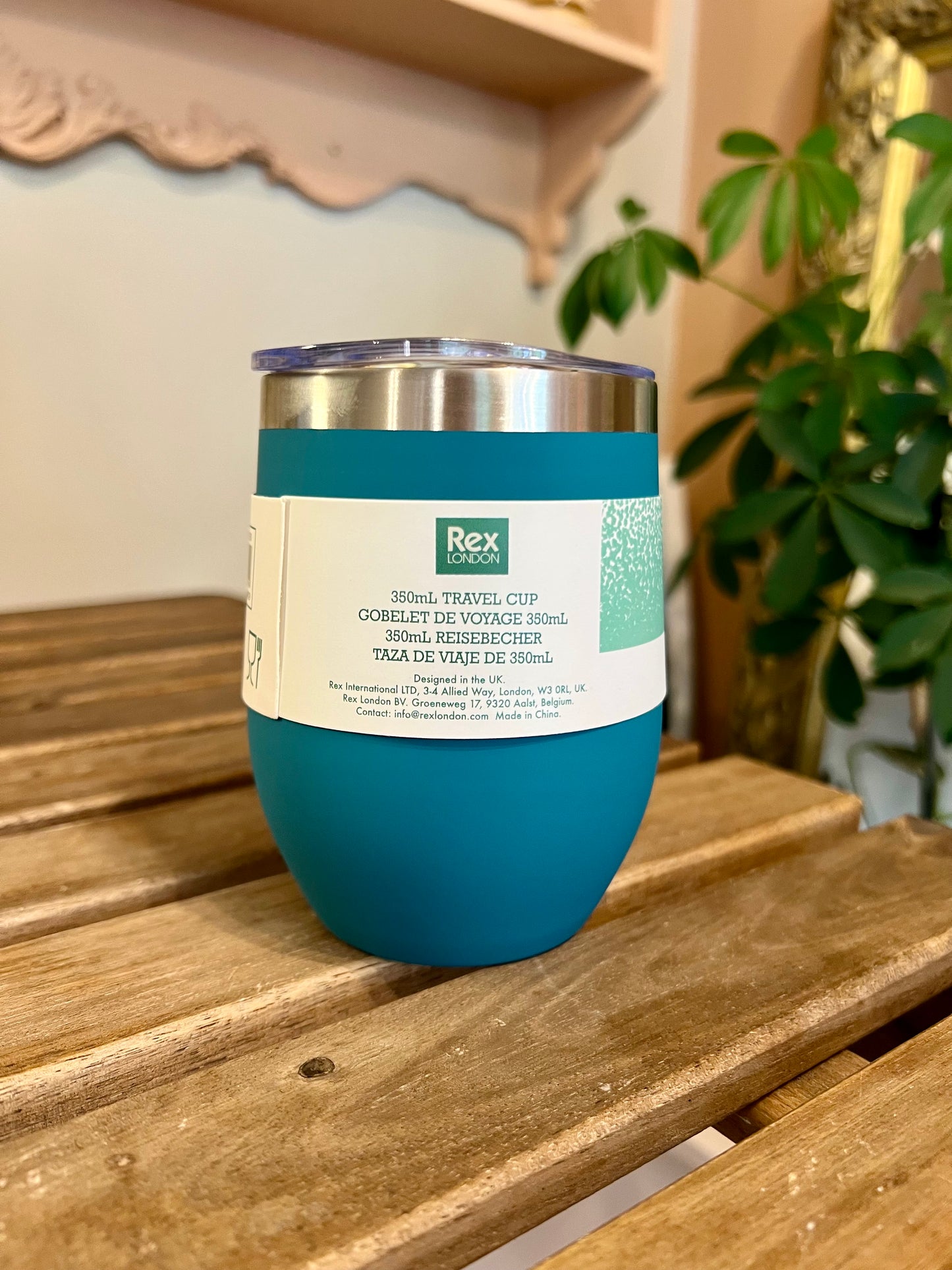 Dark blue thermal mug