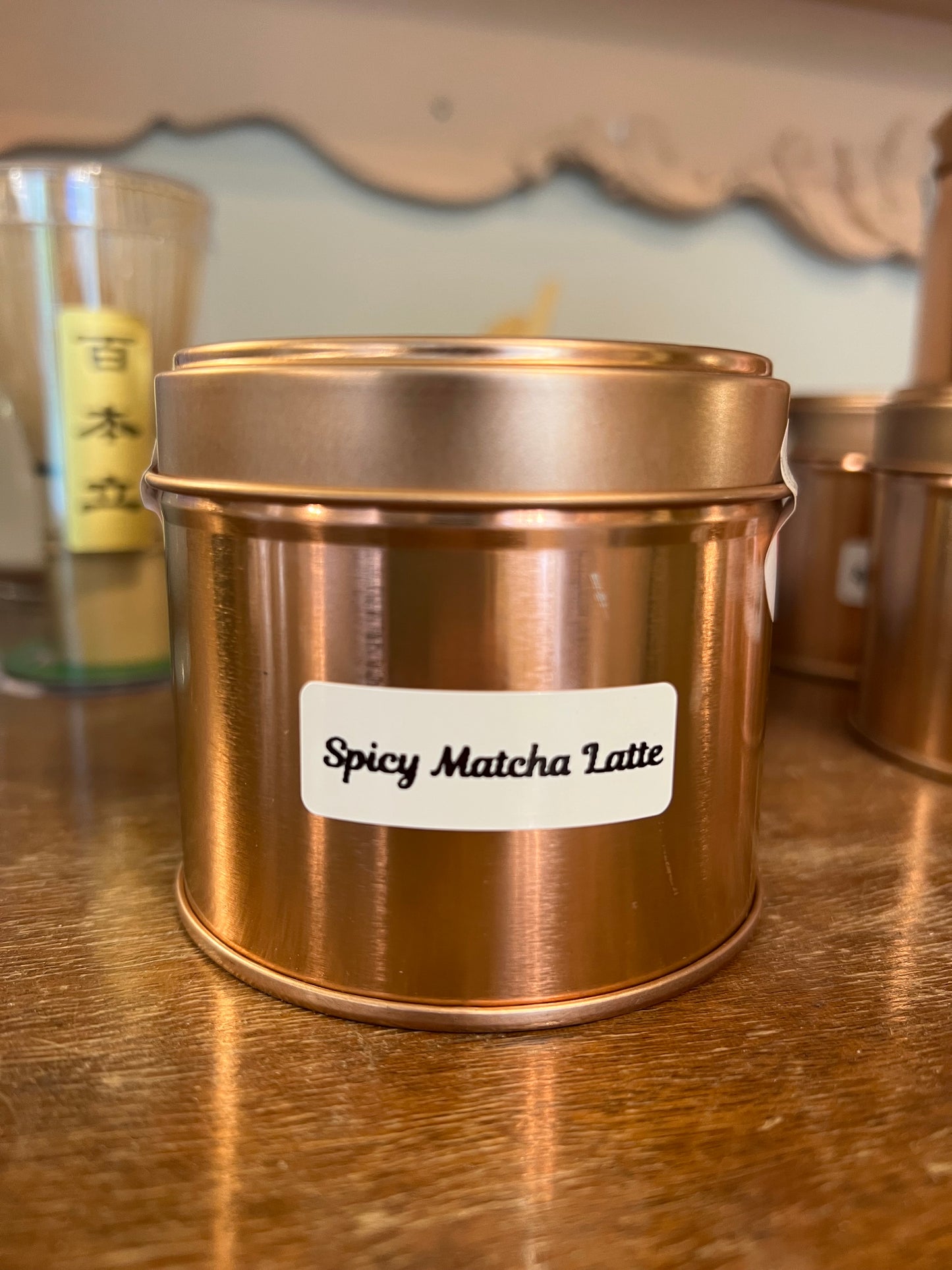Spicy matcha latte
