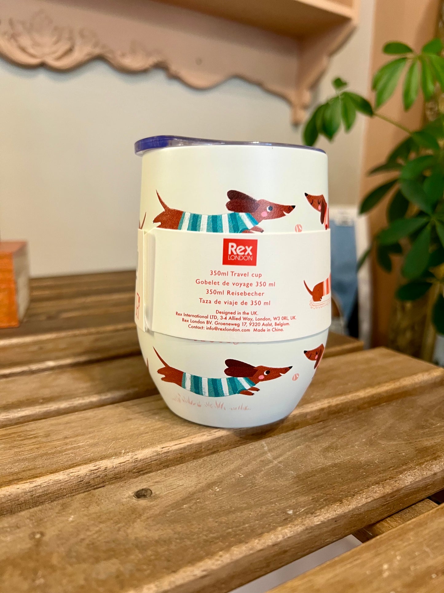 Sausage dog thermal mug