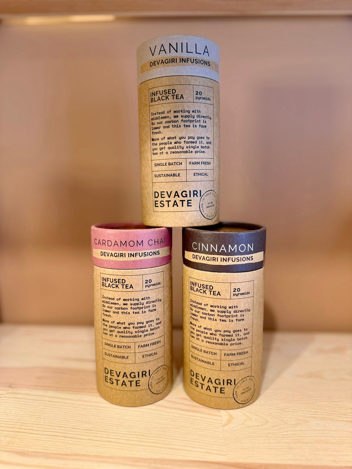 Devagiri single estate tea pyramids