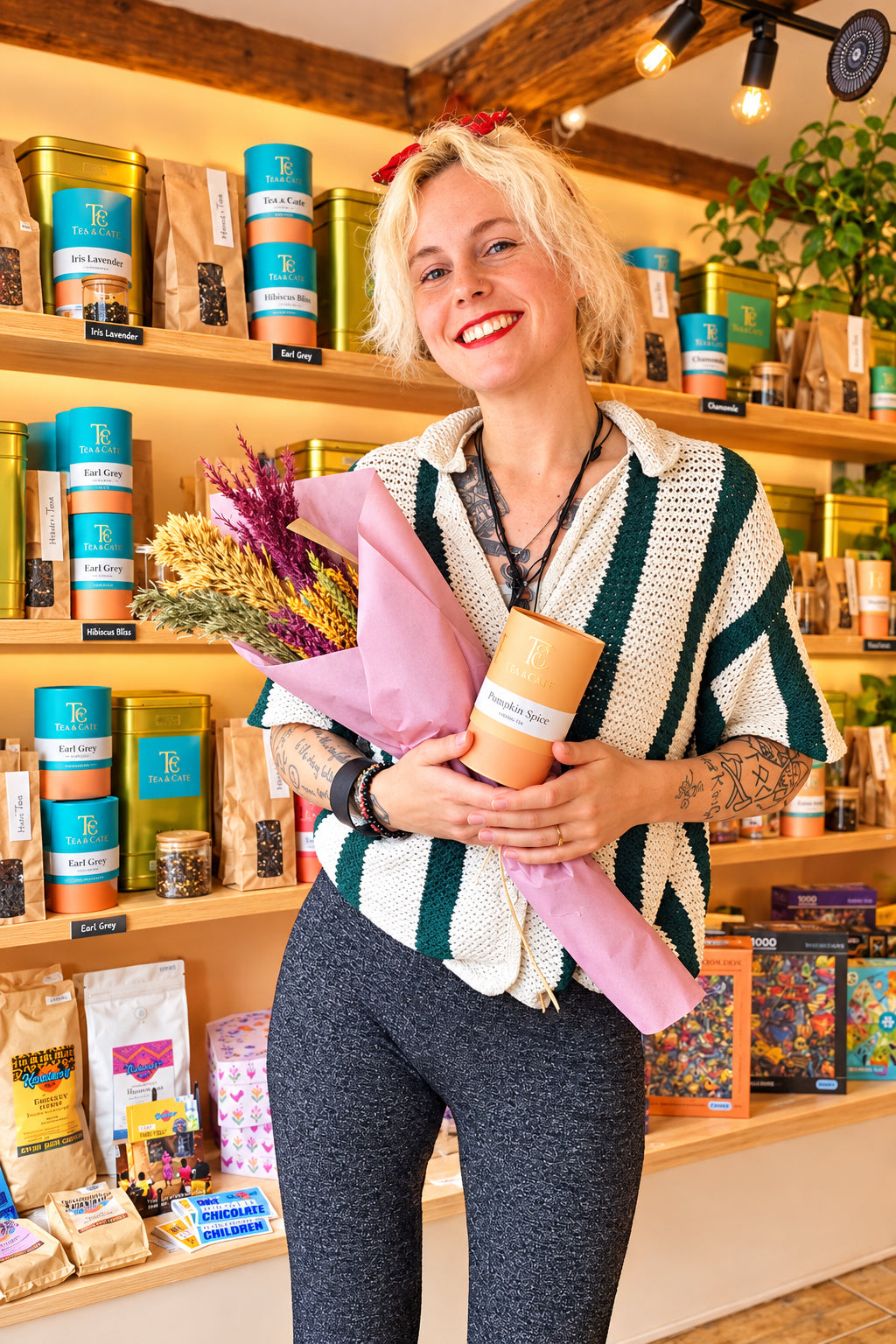Tea and Forever Flowers: Autumn Pumpkin Spice Special! 🍁