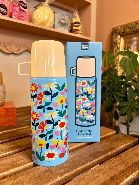 Butterfly garden thermos