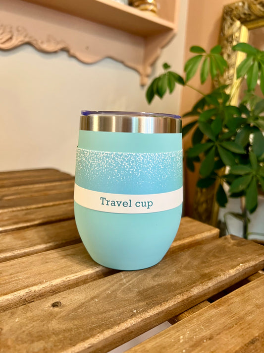 Blue thermal mug